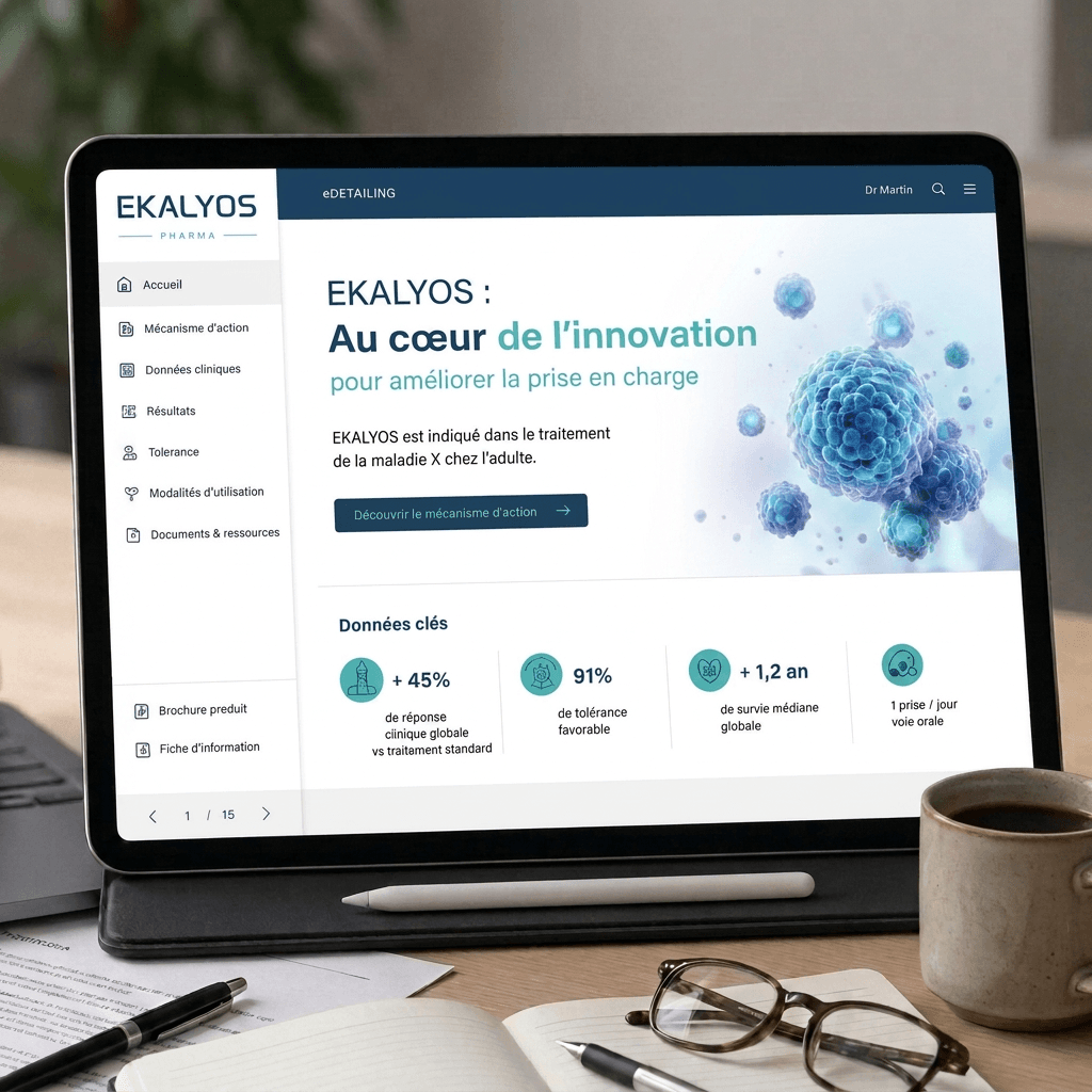 eDetailing & aides de visite <br> <span class="titre-supp-com" style="text-align: center;; font-size: 11px;color:#737373; ">(eADV, CLM, Digital Sales Aid, CVA...)</span>